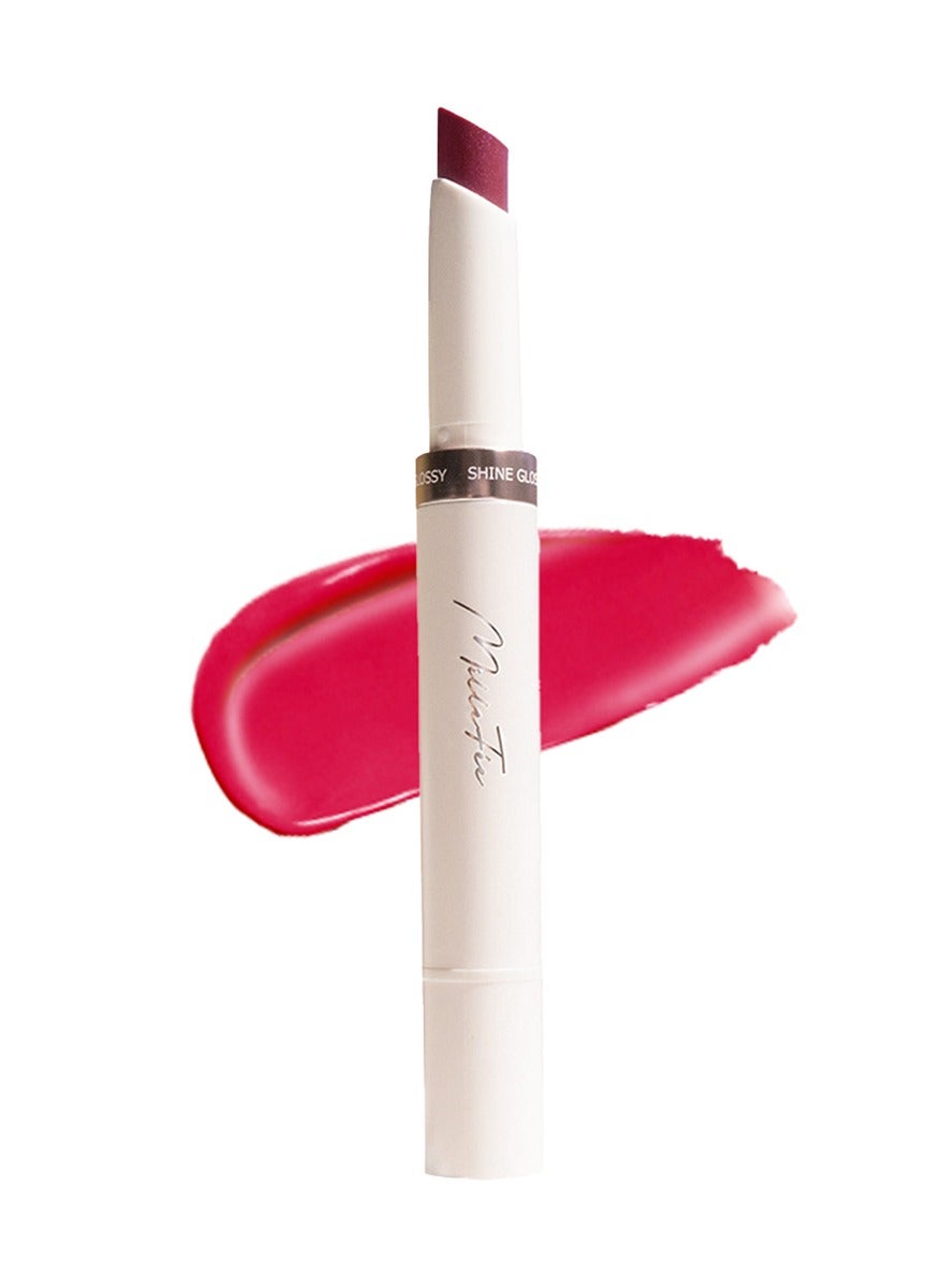 MilleFée Glow Lips Luster Lipstick for Anti-Falling & Highly Moisturizing Sparkling Finish-02 Dramatic Berry