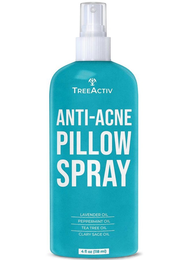 Anti-Acne Pillow Spray, 4 fl oz, Lavender Sleep Spray for Pillows, Pure Lavender Essential Oil Air Freshener, Pillow Linen Spray for Bedding, Aromatherapy Lavender Spray for Sleep, 1000 Sprays