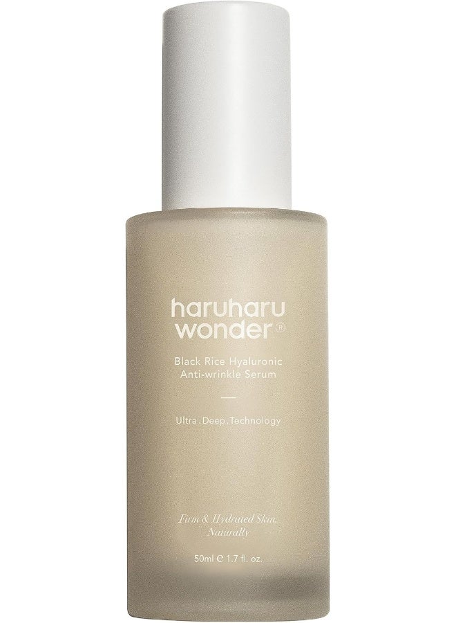 Haruharu Wonder Black Rice Hyaluronic Anti-Wrinkle Serum 1.6 fl. oz / 50 ml | Wrinkle Care, Skin Tightening