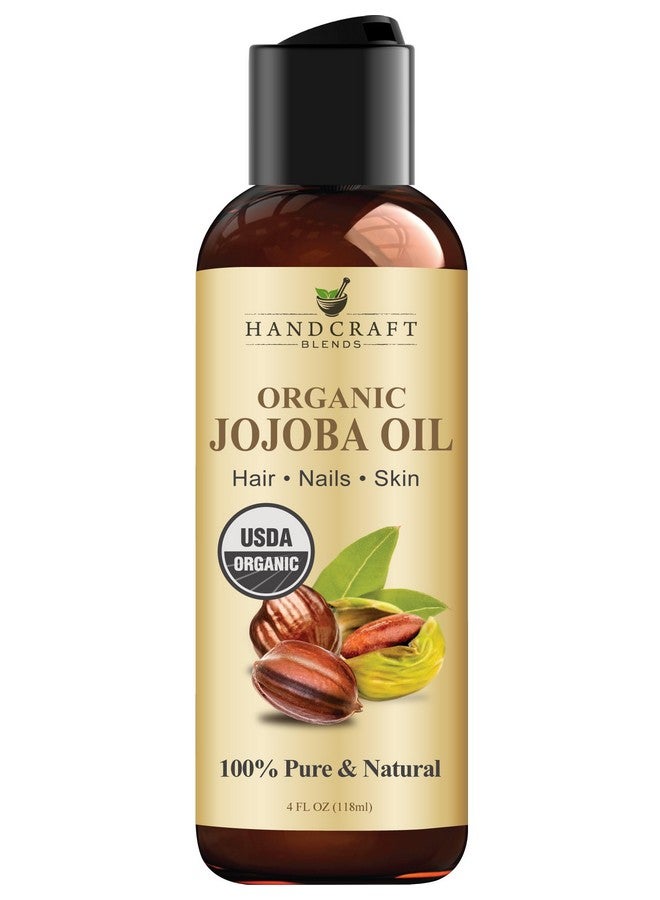 Usda Organic Jojoba Oil 4 Fl. Oz100% Pure & Natural Jojoba Oil For Skin Face And Hairdeeply Moisturizing Antiaging Jojoba Oil For Men And Women