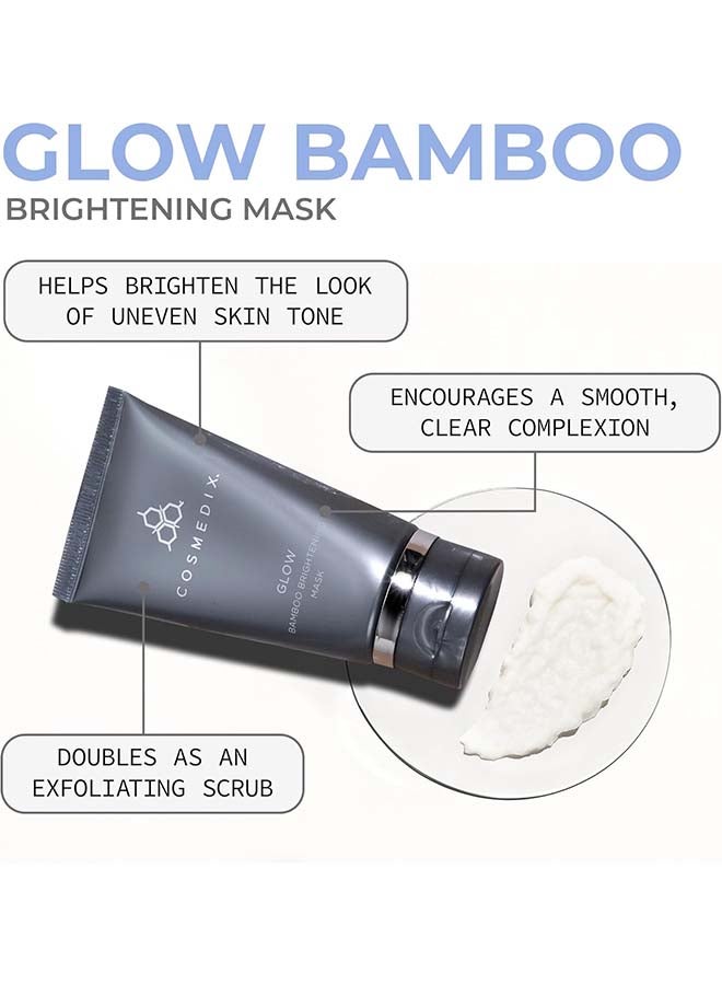 Glow Bamboo Brightening And Polishing Face Mask Bamboo Enzymes | For Radiant Smooth And Refined Skin Texture 74g - image 2
