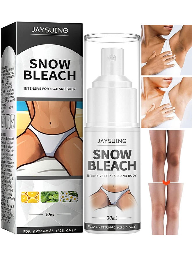 Snow Bleach Spray, Underarm Whitening Spray, Skin Whitening Spray, Body Dark Spot Remover, Private Part Whitening, Intimate Area Whitening, Whitening Spray For Correcting Dark Spots, Brightening Spray
