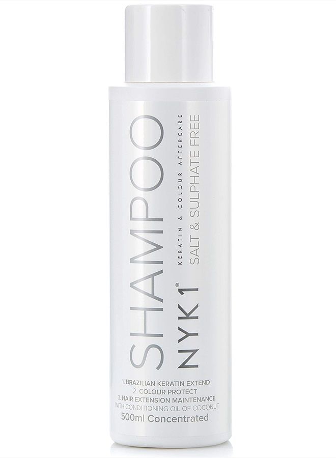 SALT SULFATE FREE SHAMPOO for Color Treated Hair (17 Fl Oz / 500ml) Best Hair Aftercare for Extensions (Unisex) Hair Color and Keratin Kit Treatment Straightening Fix Damaged After Care Paraben Free