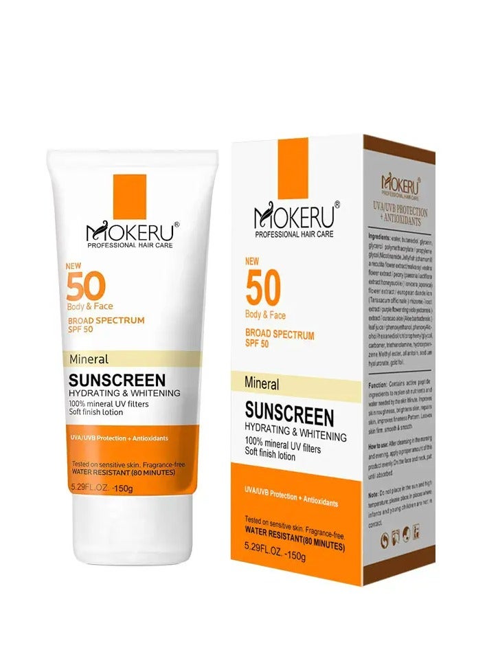 SPF 50 Sunblock Sun Protection Sunscreen No White Cast Organic Sunscreen Cream Spf 1000 Sunscreen 150 g