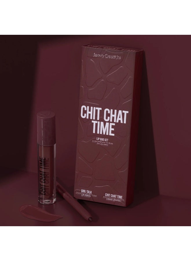 Available lippy Lip Duo Lip Pencil and Lip Gloss Chit Chat Time