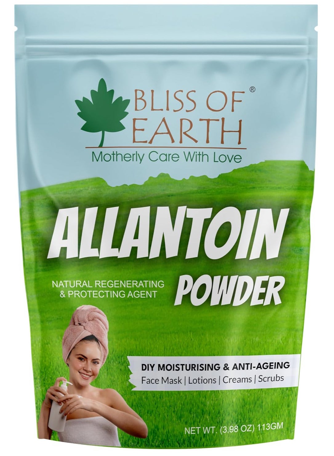 Allantoin Powder For Skin, 113gm, Soothing Skin Care Ingredient