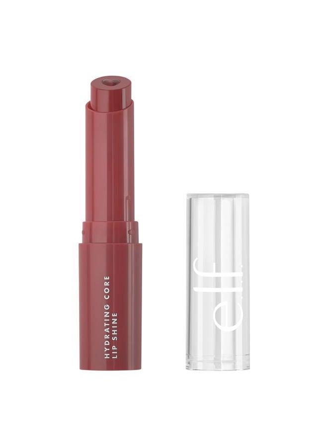 Hydrating Core Lip Shine, Conditioning & Nourishing Lip Balm, Sheer Color Tinted Chapstick, Happy, 0.09 Oz