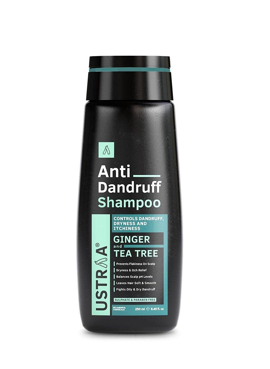Ustraa Anti Dandruff Shampoo 250ml With Climbazole Ginger Tea Tree Oil Controls Dandruff No Sulphates No Parabens No Silicone