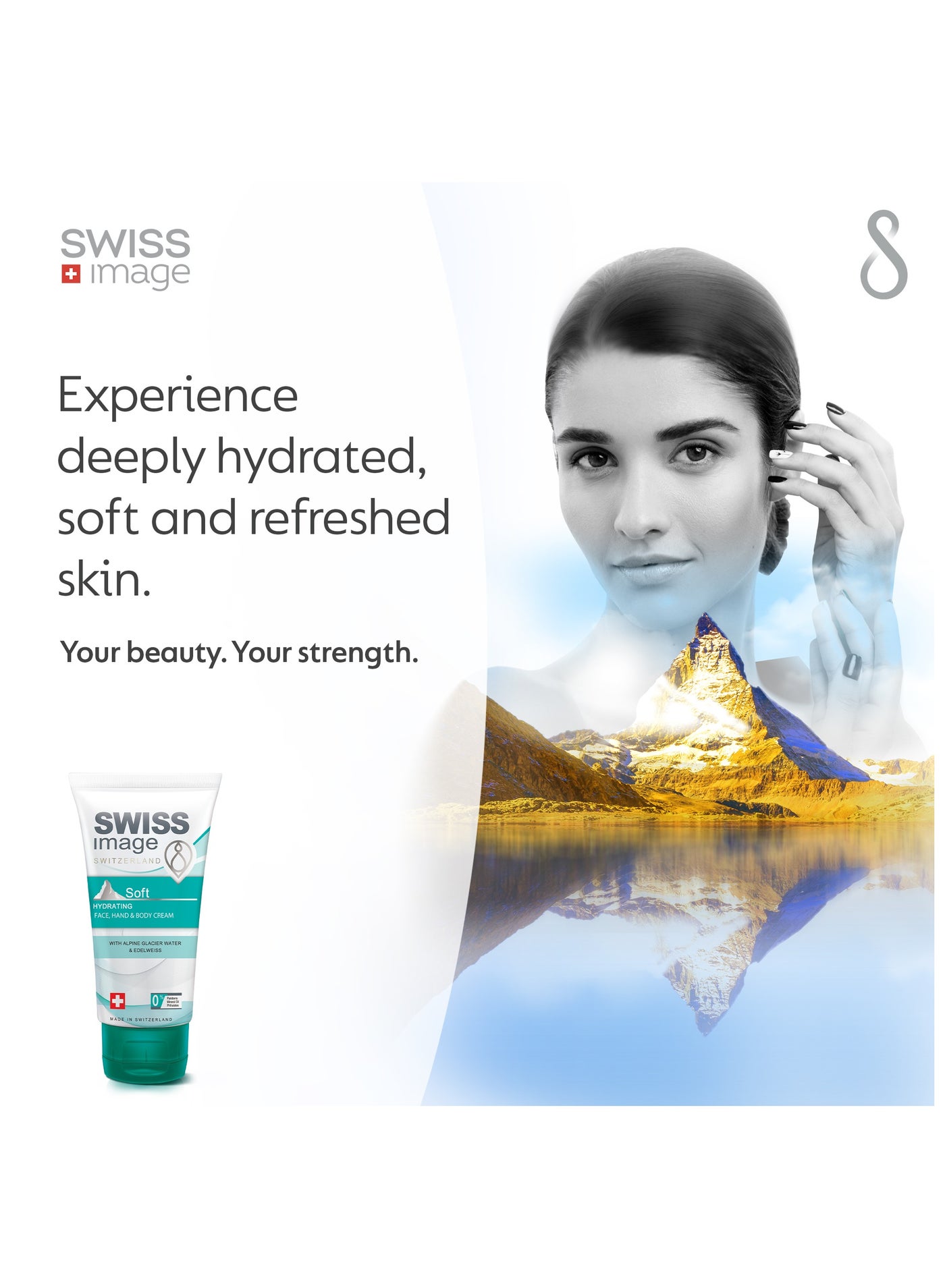 Soft Hydrating Hand & Body Cream 75 ml Instant Hydration & Non Greasy enriched with Alpine Glacier Water & Edelweiss for Daily Use - image 2