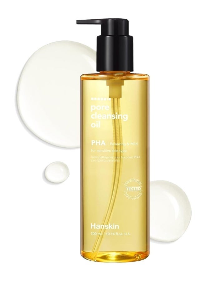 Pore Cleansing Oil PHA Balancing & Mild 300ml — Gentle Makeup Remover & Pore Cleansing Oil For Sensitive Skin, 10.14 fl oz