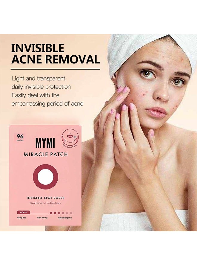 Miracle Patch, Invisible Spot Cover, Ideal for On The Surface Spots,Salicylic Acid Hydrocolloid Acne Patch