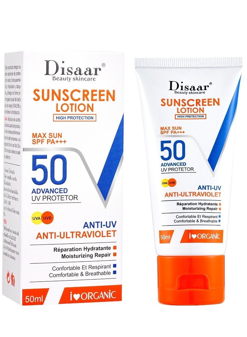 Sun Cream Jasmine Natural Sunscreen Spf 50 Lotion Face Sunscreen For Sensitive Skin 50 ml