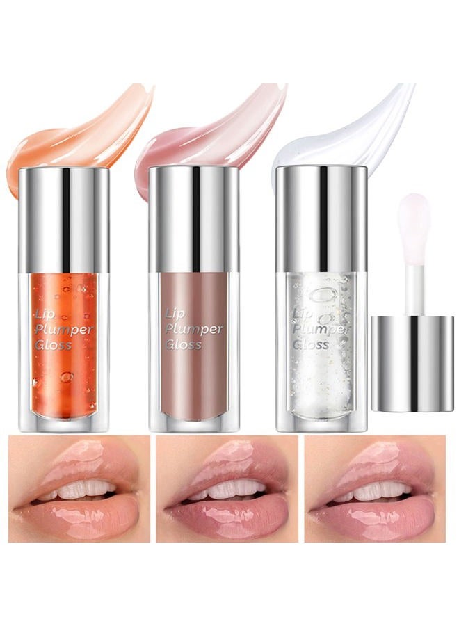Lip Glow Oil, Moisturizing Lip Oil Gloss, Tinted Lip Oil for Lip Care and Dry Lips