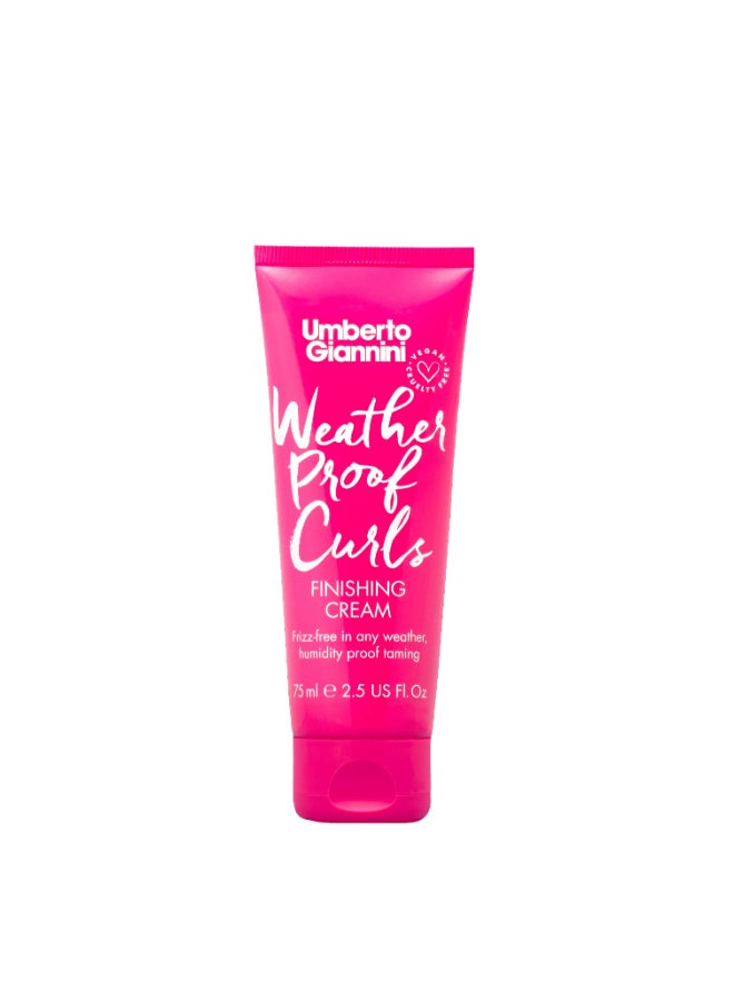 Weatherproof Curls Finishing Cream for All-Day Hold - Provides a Flexible Hold, Tames Frizz & Protects Against Humidity (75 ml)