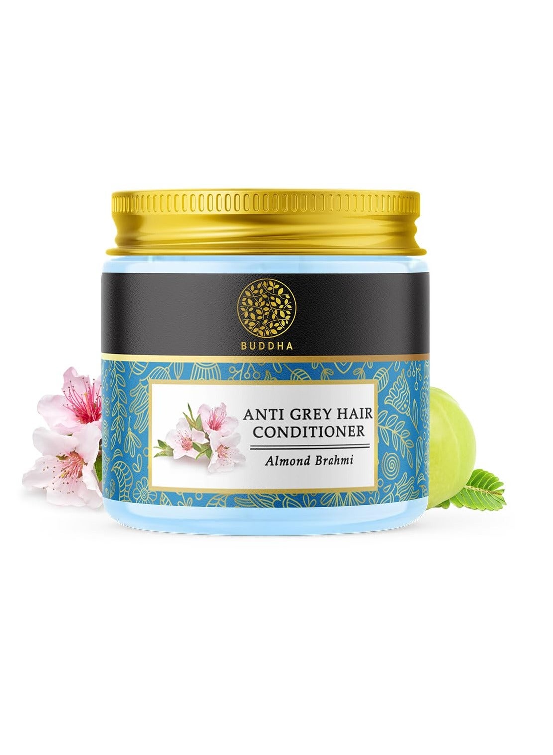Buddha Natural Grey Hair Conditioner 100g Ayush Certified Chemical Free All Natural Makes Hair Smooth Shiny For Grey White Hair Early Greys
