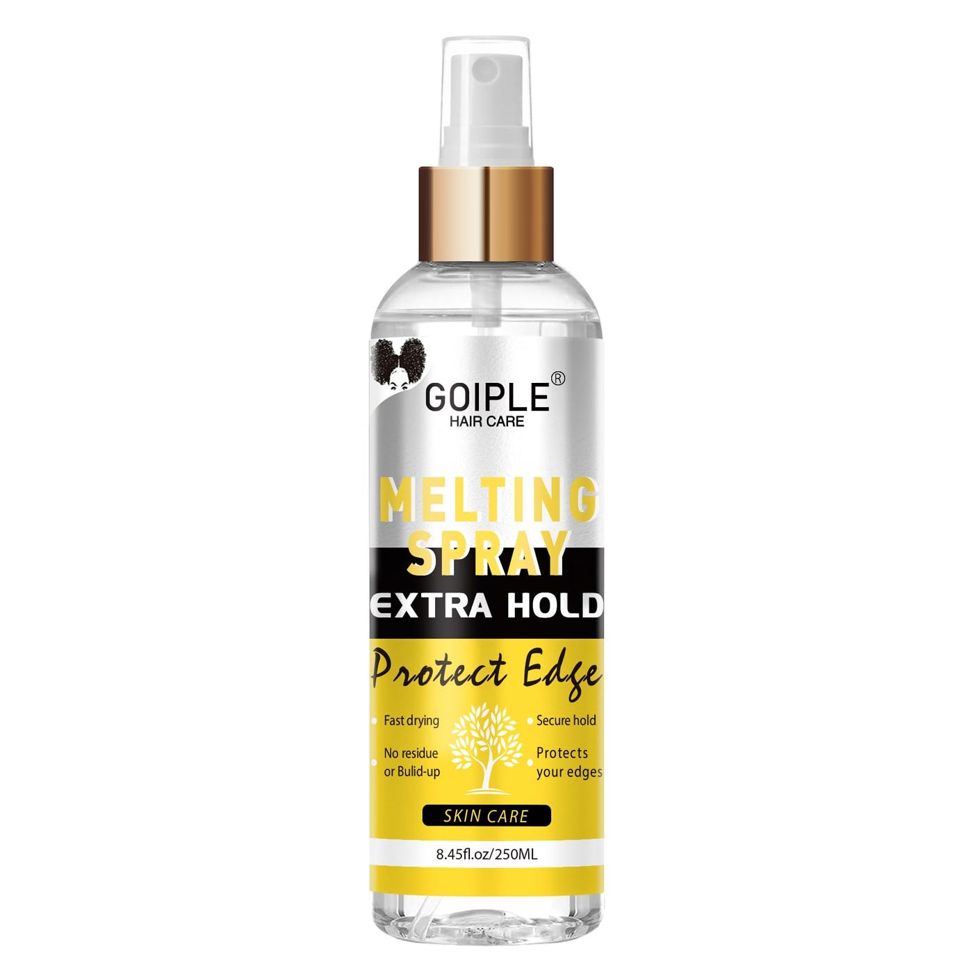 8.45 fl oz Lace Melting and Holding Spray Glue-Less Hair Adhesive for Wigs, Lace Bond Adhesive Spray Wig Spray for Closure Wigs Closure Front Extensions, Strong Natural Finishing Hold with Control