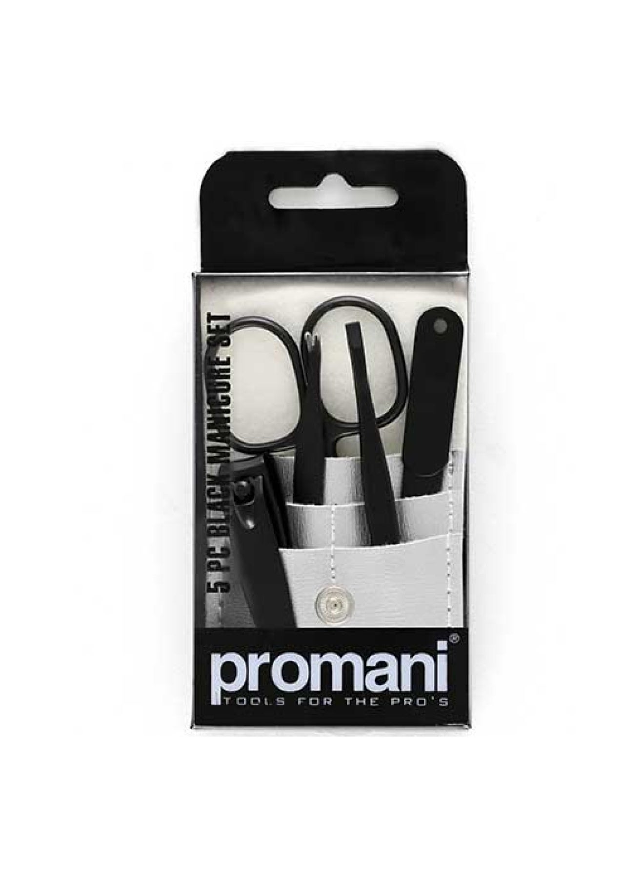 Nail Care Manicure Set Black 5S - 115