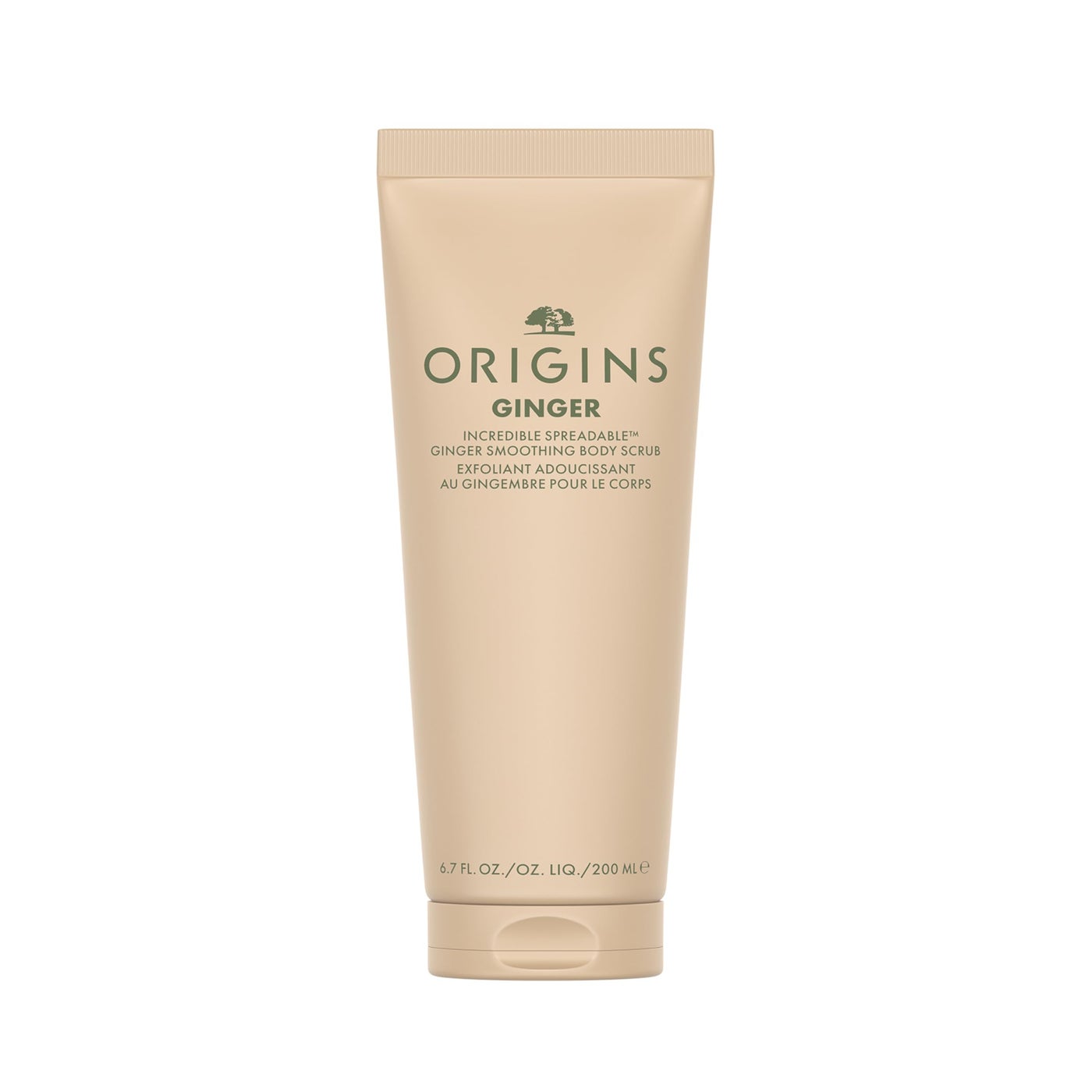 Origins Incredible Spreadable Smoothing Ginger Body Scrub | Gently Exfoliates | With Ginger & Sugar, 6.7 Fl Oz