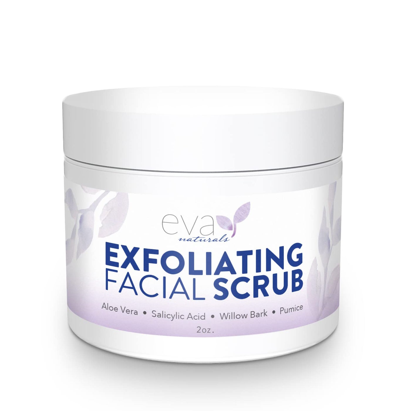 Eva Naturals Exfoliating Facial Scrub â€“ Gentle Microdermabrasion Face Exfoliator with Pumice & Botanical Extracts â€“ Facial Wash to Clear Blackheads, Acne, and Dead Skin for Smooth, Radiant Skin - 2 oz