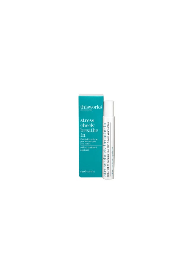 Roll-On Stress Check Inhaler with Eucalyptus & Frankincense - Applies to Pulse Points to Instantly Ease Anxiety and Promote a Sense of Calm (8 ml)