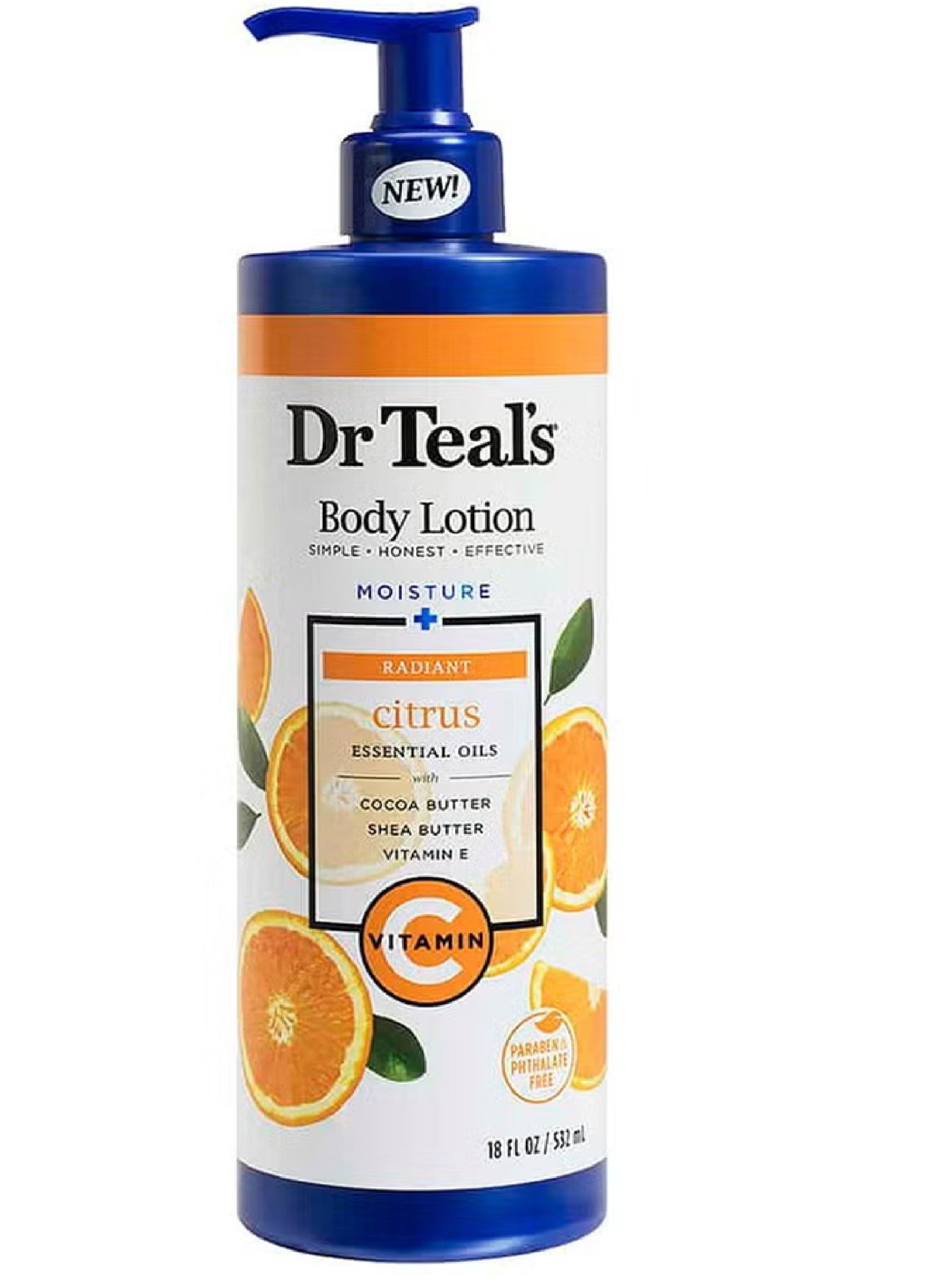 DR.TEAL'S GLOW & RADIANCE CITRUS BODY LOTION 532ML