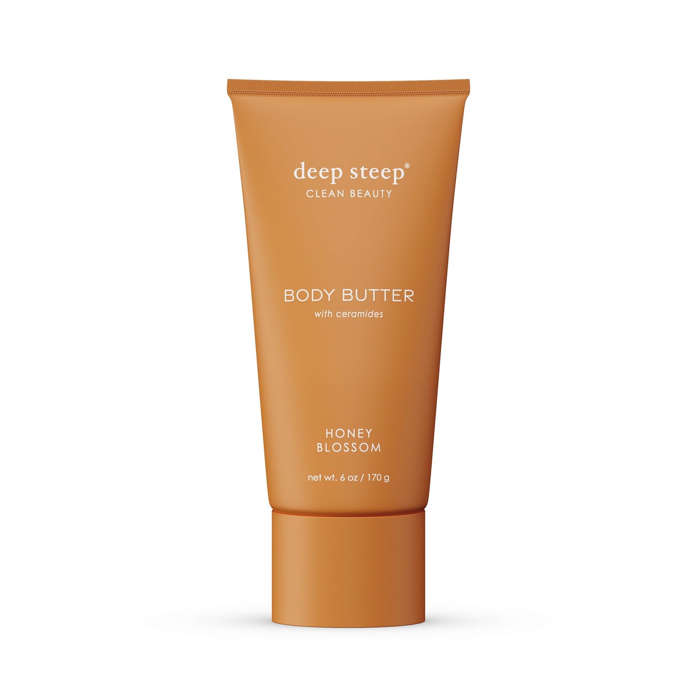 Deep Steep Body Butter, 6 oz â€“ Rich Moisturizer with Ceramides, Coconut Oil, Argan Oil & Aloe Vera â€“ Vegan, Clean Beauty, Smooth & Hydrated Skin (6 Ounces, Honey Blossom)