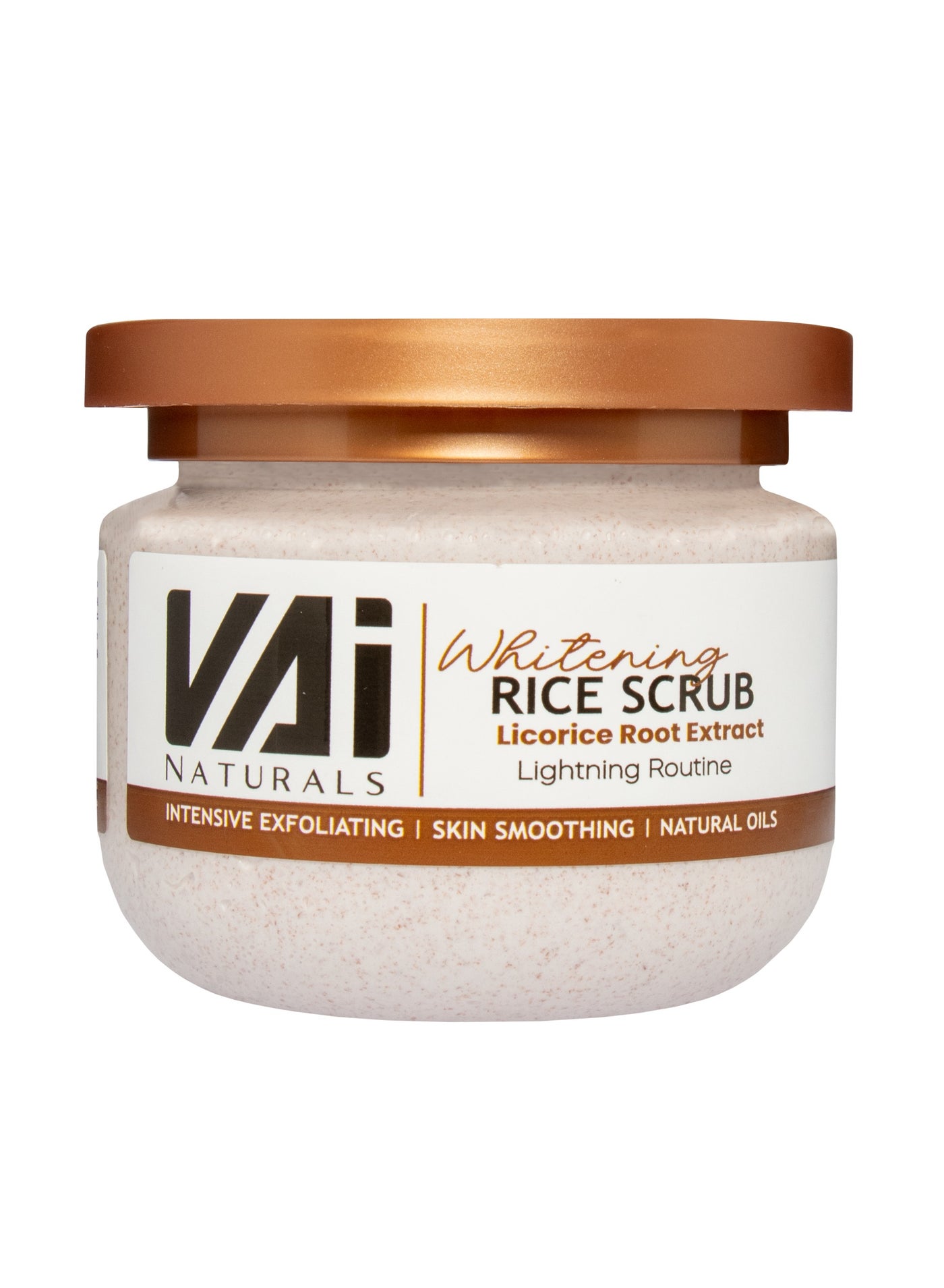 VAI Naturals Whitening Rice Scrub with Licorice Root Extract & Vitamin E - 280ml