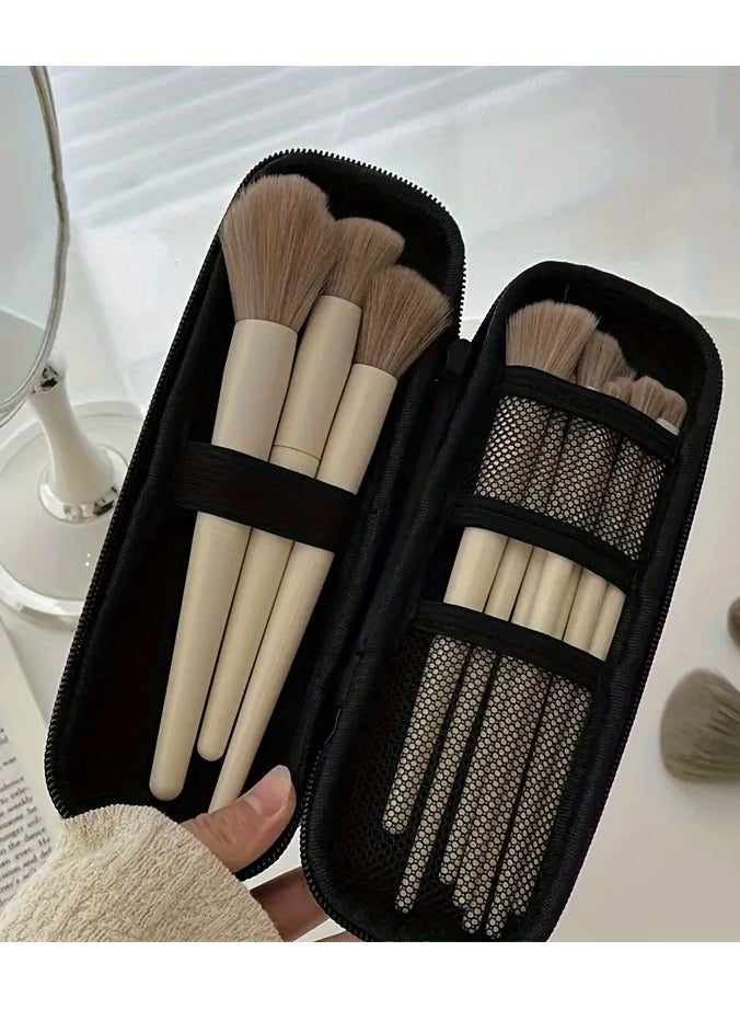 1pc Portable Makeup Brush Bag - Travel Cases for Cosmetics - Foldable, Zippered, and Spacious Storage for Makeup Tools and Accessories - Perfect for On-The-Go Beauty Enthusiasts