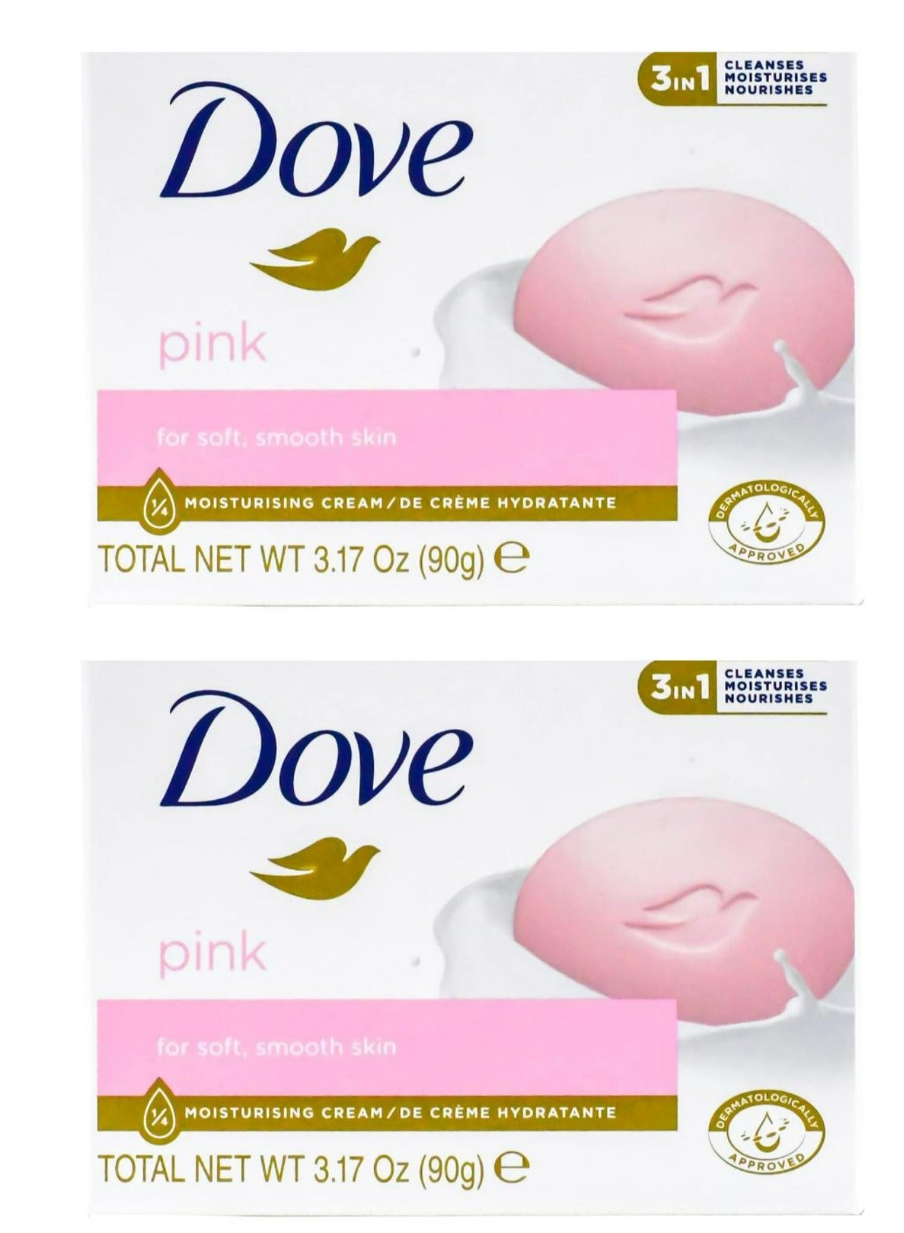 Soap Pink Moisturising Cream 90 g 2 Pcs