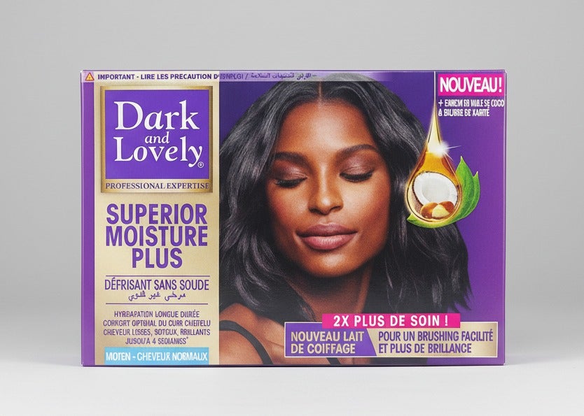 Dark and Lovely Superior Moisture Plus Professional Hair Treatment, With Coconut Oil and Shea Butter, Long-Lasting Hydration, For Normal Hair