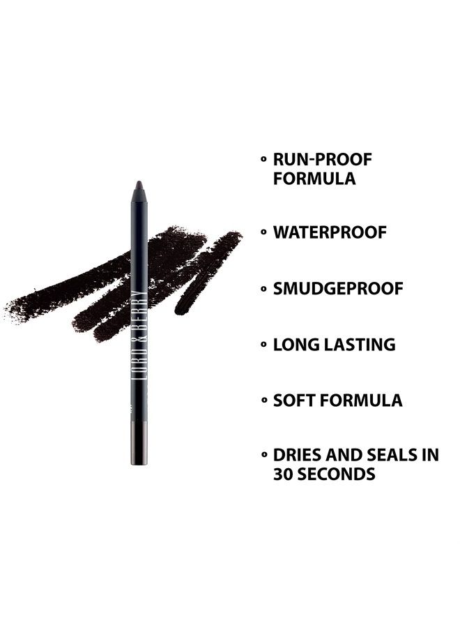 Lord & Berry SMUDGEPROOF Eye Liner - Soft & Creamy VEGAN Formula, Long Lasting Morning To Night Waterproof Eyeliner Pencil, Easy To Use Eye Makeup - Brown Eyeliner