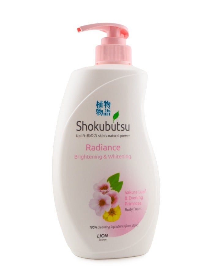 Shokubutsu Body Foam Radiance Brightening & Whitening 500 ml