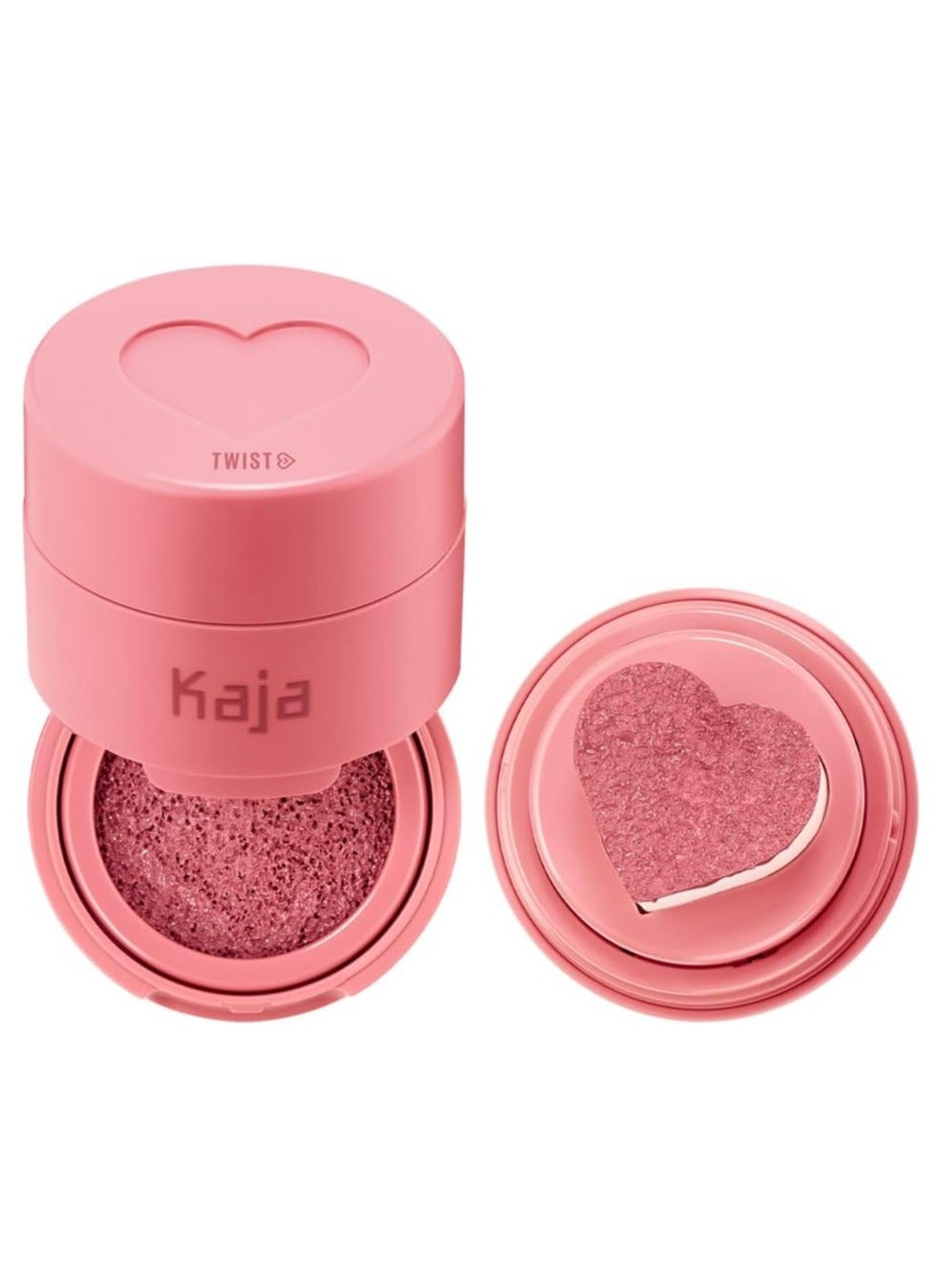 Cheeky Stamp Blush – Coy - Heart-Shaped Cushion Blusher with Buildable Color, Lightweight & Blendable Formula, Travel-Friendly K-Beauty Design, 5 g