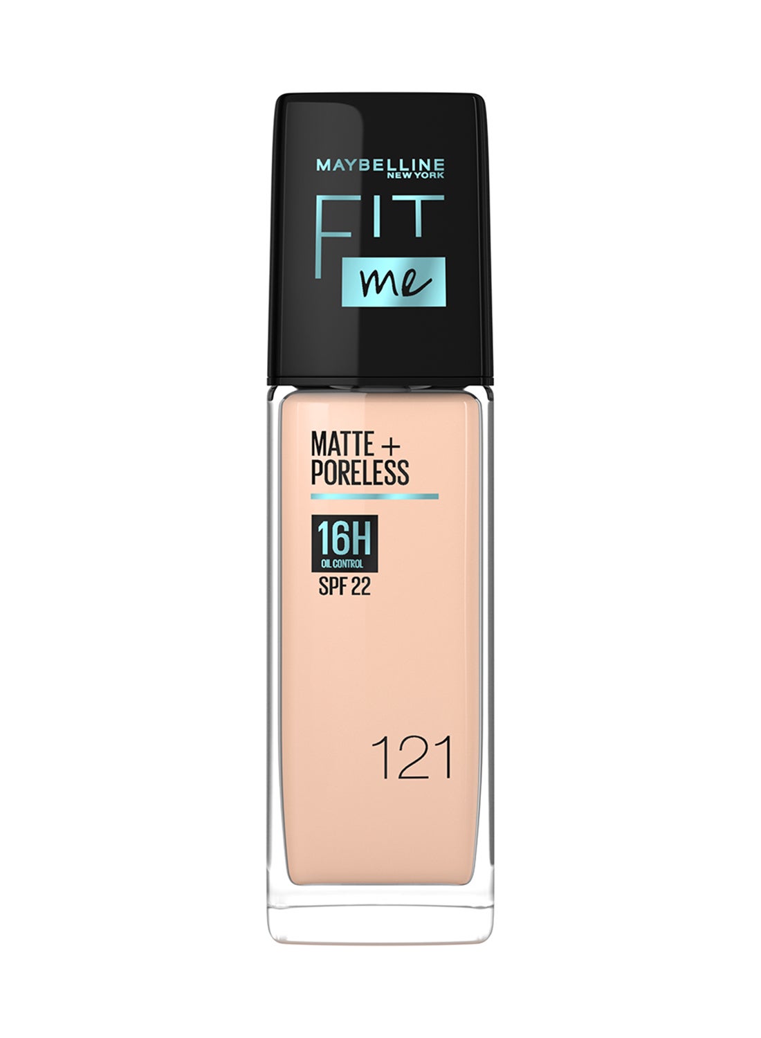 Fit Me Matte & Poreless Foundation 16H Oil Control with SPF 22 PA++ - 121 Packaging May vary