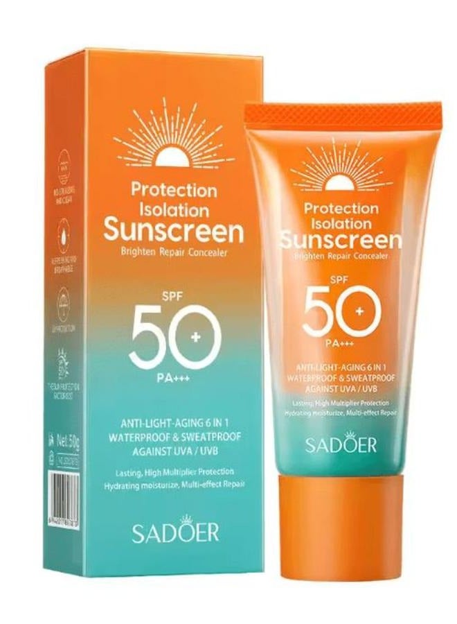sunscreen high sunprotect anti light aging 6in1 waterproof and sweat proof against uva/uvb