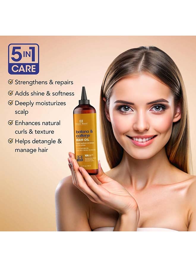 Batana And Caffeine Hair Oil, 198Ml, Revitalizing And Strengthening Hair Treatment For Fuller, Healthier Looking Hair, Paraben-Free, Suitable For All Hair Types - image 2