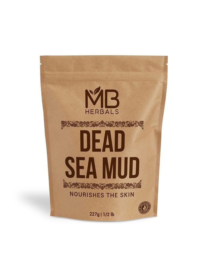 Dead Sea Mud 227 Gram | Half Pound | Nourishes Exfoliates Softens & Detoxify the Skin | DRY CLAY POWDER