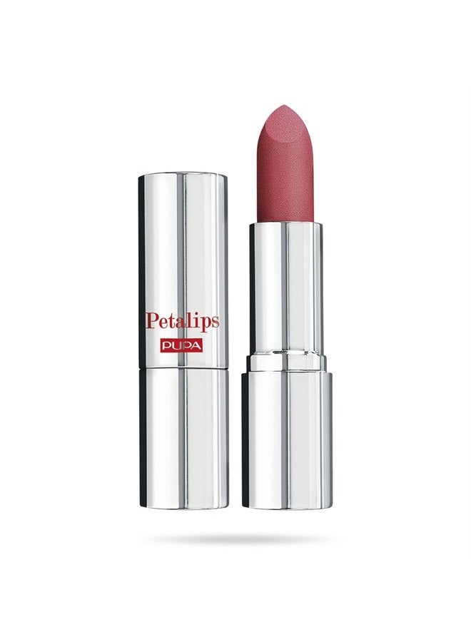 PUPA Milano Petalips Soft Matt Lipstick - Lightweight And Imperceptible - Provides Color With Buildable Intensity - Combines Comfort Of A Balm With A Matte Finish - 007 Delicate Lily - 0.123 Oz