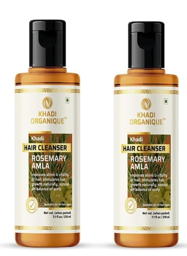 Khadi Organique Rosemary Amla Hair Shampoo 210ML (2)