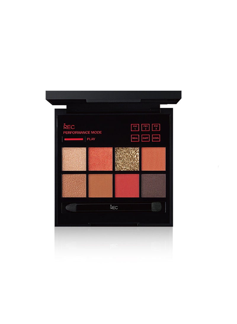 Player Multi-control Eye Shadow Plate Eye Shadow Pearl Waterproof Sequins Earth Color 8.8g