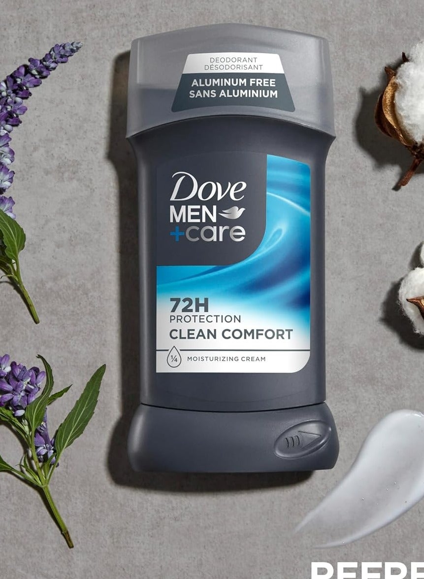 DOVE MEN + CARE Antiperspirant Deodorant With 72-Hour Sweat And Odor Protection Clean Comfort 85g