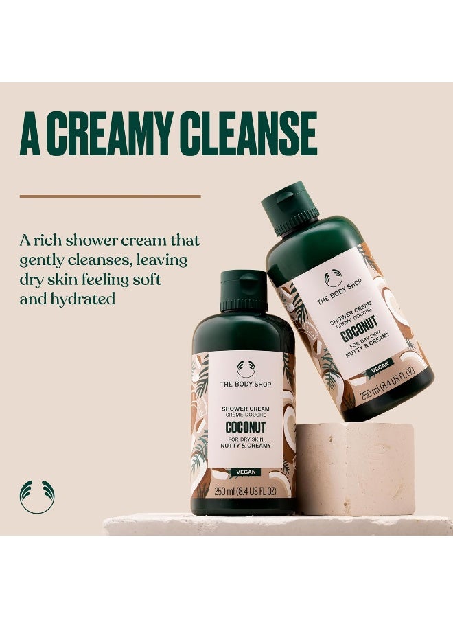 Coconut Shower Cream – Rejuvenating, Coco-Nutty Cleanse | Enriched with Organic Virgin Coconut Oil from Samoa | Leaves Skin Nourished, Soft, and Fragranced with Tropical Coconut & Vanilla Notes, 250 ml - image 3