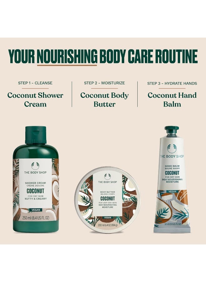 Coconut Shower Cream – Rejuvenating, Coco-Nutty Cleanse | Enriched with Organic Virgin Coconut Oil from Samoa | Leaves Skin Nourished, Soft, and Fragranced with Tropical Coconut & Vanilla Notes, 250 ml - image 7