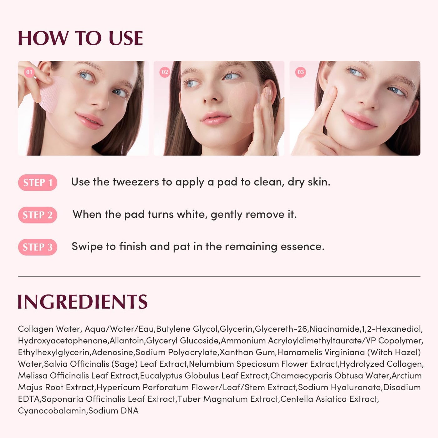 Collagen Pore-Tight Up Gel Toner Pads 140ml | Firming & Hydrating Facial Pads | Pore Tightening, Skin Elasticity & Smooth Texture - image 9