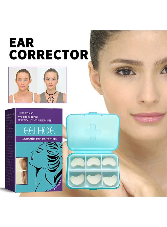 6 Pcs Cosmetic Discreet Protruding Ear Corrector - Corrective Ear Care Products for Ear Pinning, Corrected Waterproof Ear Patch