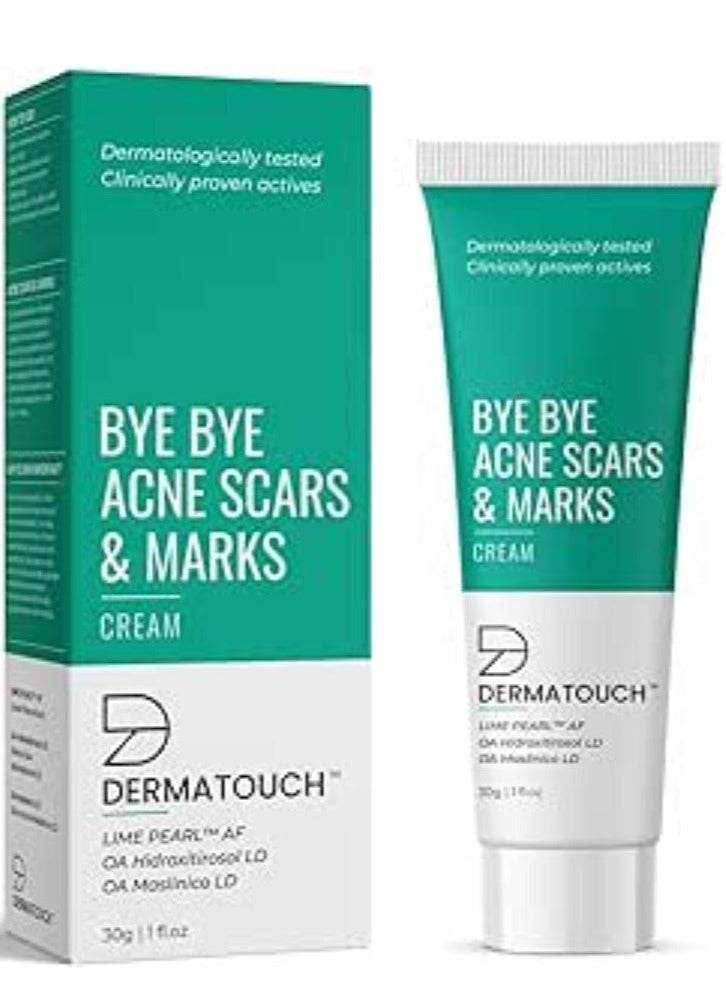 Bye Bye Acne Scars & Marks Cream Acne Scars Corrector Formulated Specially to Address Scars & Marks Gives Even Skin Tone Suitable For All Skin Types 30G