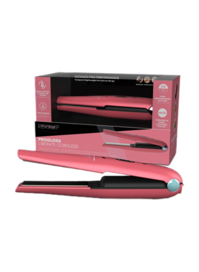 Liberate Cordless Compact Hair - Straightener - Pink
