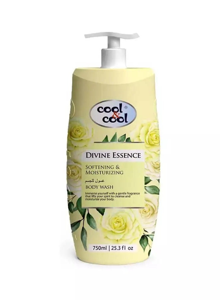 Divine Essence Softening & Moisturizing Body Wash Shower Gel 750 ML