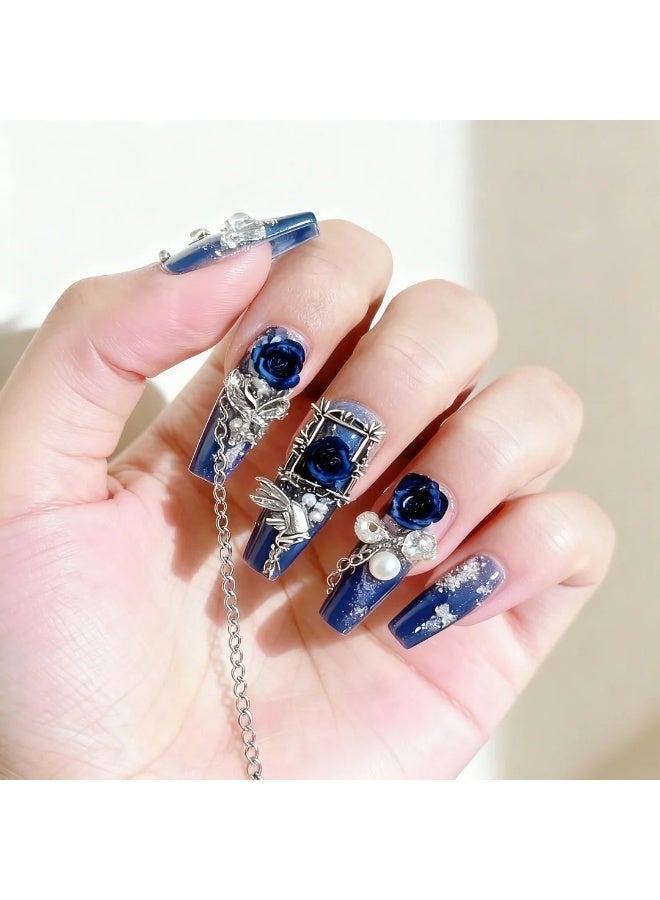 Crystal Press-On Nails Set (10pcs) – Press-on nails deliver instant elegance for every moment. Fake nails apply easily within seconds and remove cleanly without damage. Reusable nails support repeated wear with stable color and texture. Crystal nails reflect fine craftsmanship that enhances natural beauty. Nail art maintains feminine polish for casual days and business looks. Manicure set creates effortless confidence and stylish comfort. Wedding nails highlight subtle brilliance with delicate contours. Press-on nails bring freedom from salons while preserving professional perfection. Reusable nails offer sustainability and long-lasting charm with balanced structure for reliable daily wear.