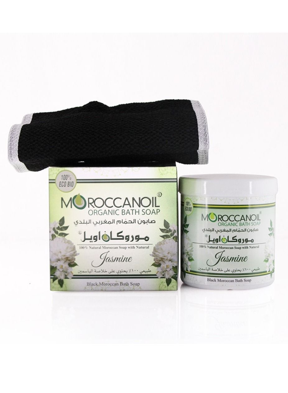 Jasmin Moroccan Soap Kit | 250ml – Traditional Hammam Body Cleanser for Deep Skin Detox & Nourishment